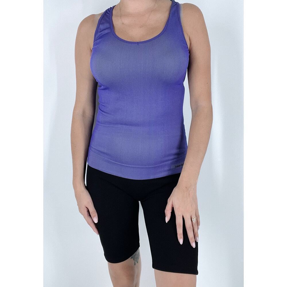 New Balance Purple Activewear Racerback Tank Top Size Small